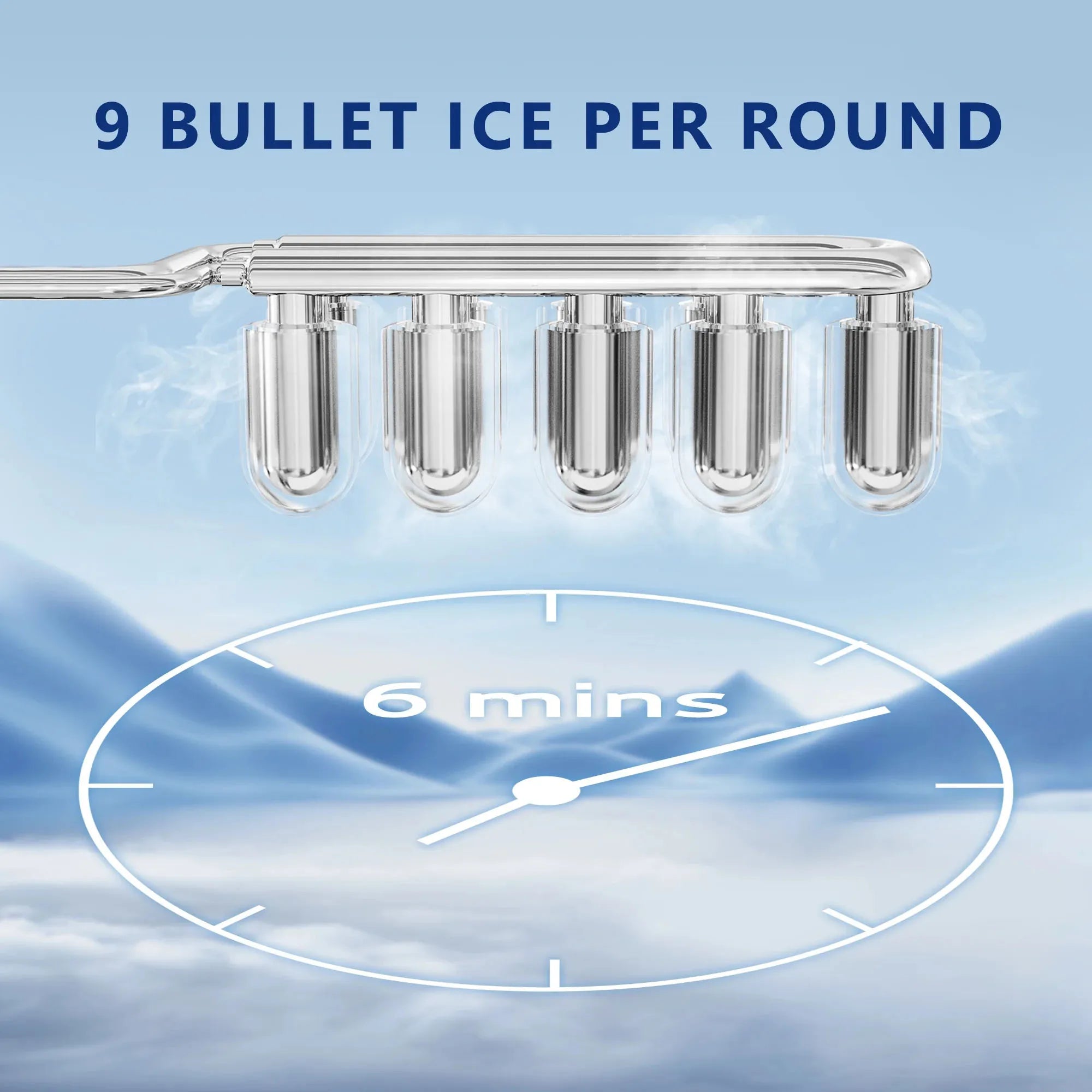 SIMZLIFE  lbs/24H Countertop Ice Maker Machine