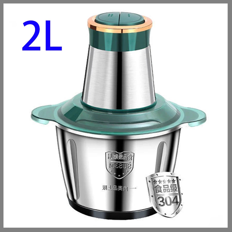 5L Electric Meat Grinders 304 Stainless Steel Food Crusher Multifunctional Vegetable Slicer Chopper Mincer Baby Food Processor