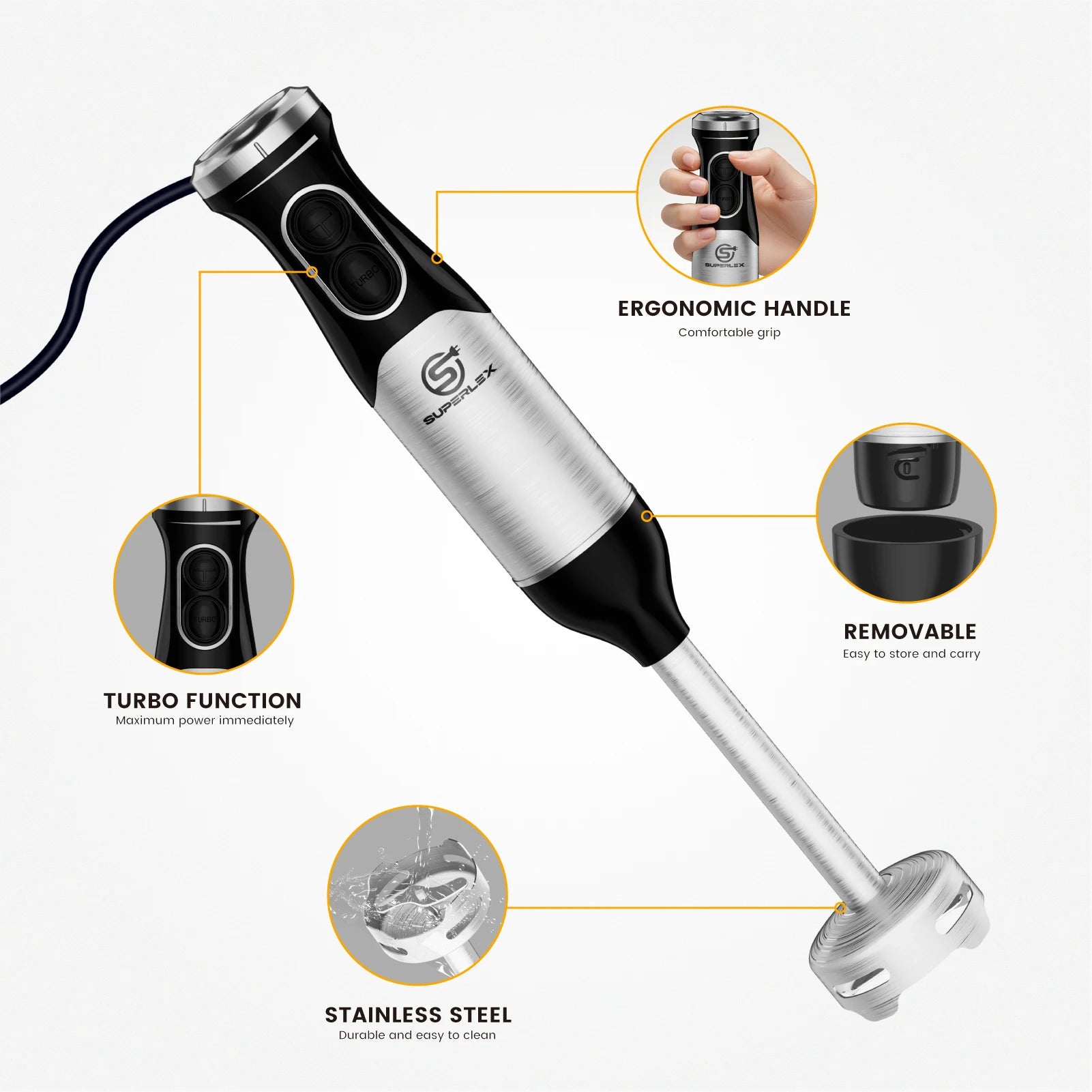 SUPERLEX Stainless Steel 600W
