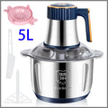 5L Electric Meat Grinders 304 Stainless Steel Food Crusher Multifunctional Vegetable Slicer Chopper Mincer Baby Food Processor