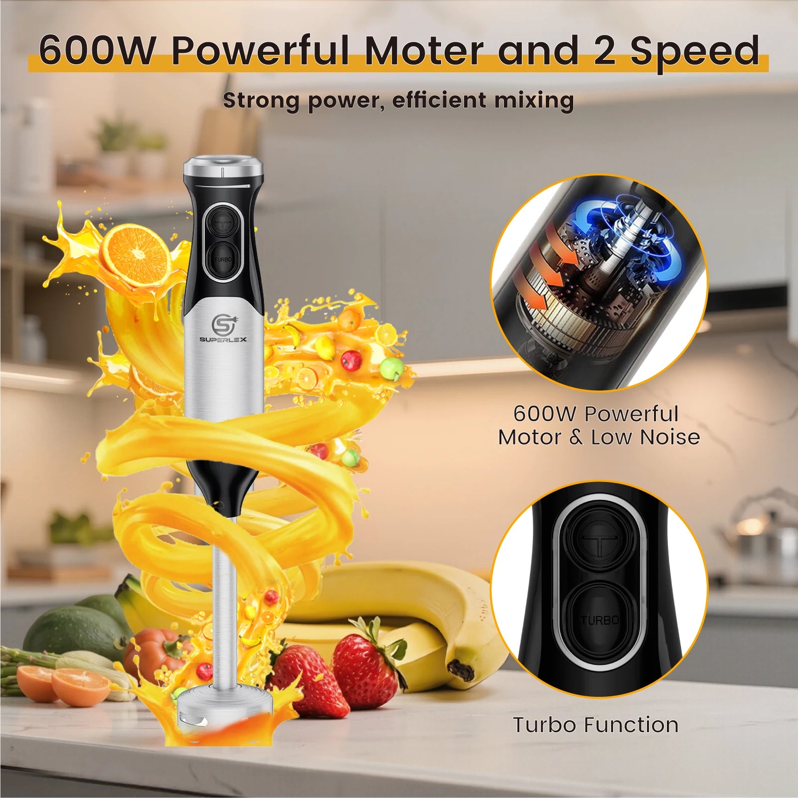 SUPERLEX Stainless Steel 600W