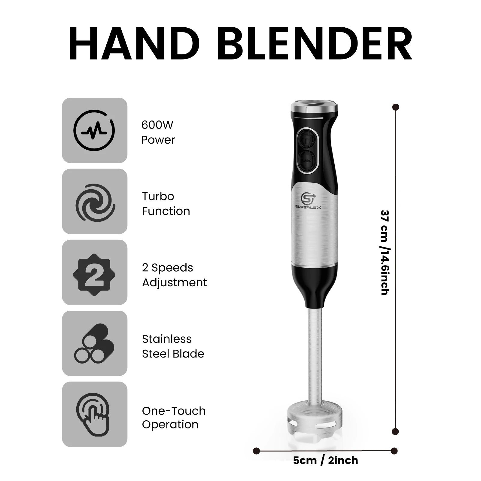 SUPERLEX Stainless Steel 600W