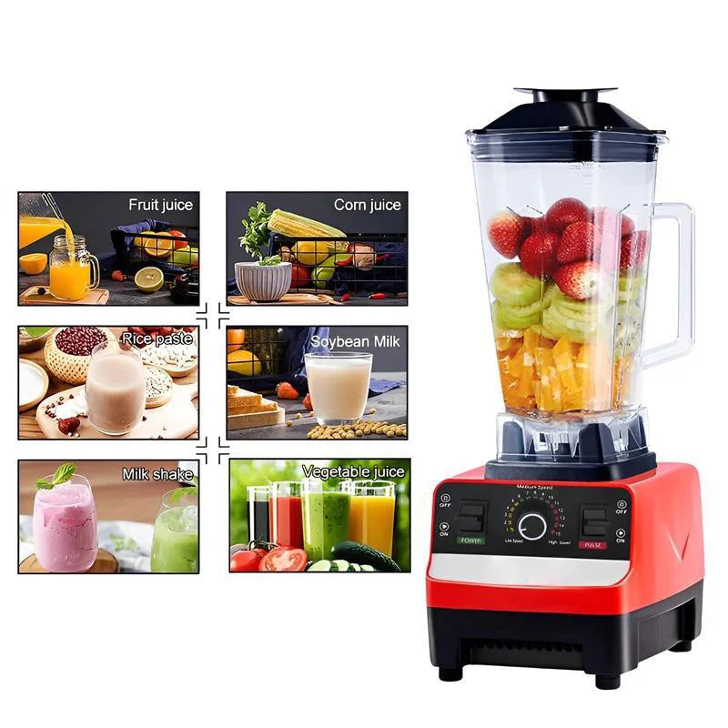 2000W 2-in-1 Blender Fixed Food Processor