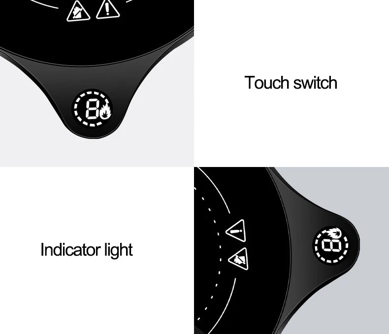 110V 220V Cup Heater Mug Warmer 100°C Hot Tea Makers 5 Gear Temperature Warmer Coaster Heater for Coffee Milk Tea Heating Pad