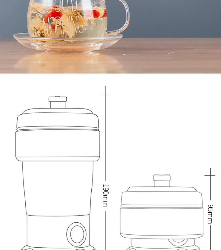 Portable kettle foldable electric kettle