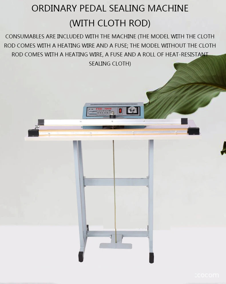 Film Food Bag Sealing and Cutting Machine FRE-400A Food Foot Sealing Machine Plastic Bag Heat Sealing Machine