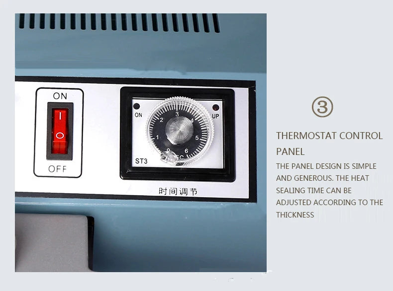 Film Food Bag Sealing and Cutting Machine FRE-400A Food Foot Sealing Machine Plastic Bag Heat Sealing Machine