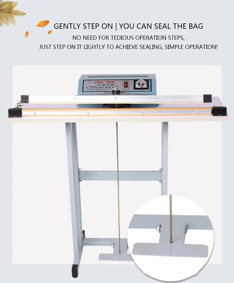 Film Food Bag Sealing and Cutting Machine FRE-400A Food Foot Sealing Machine Plastic Bag Heat Sealing Machine
