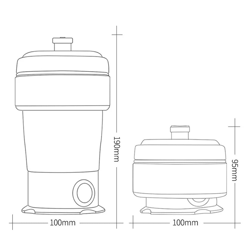 Portable kettle foldable electric kettle