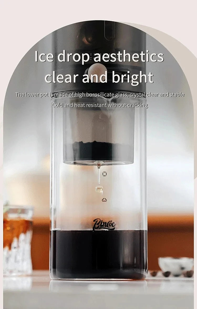 Protable Glass Drip Filter Ice Drop Coffee Maker