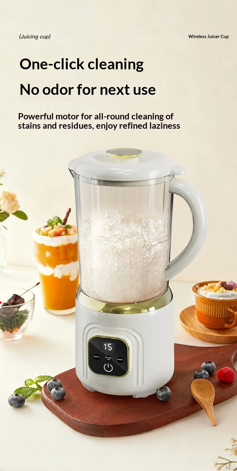Household Juicer Blender Dual-blade