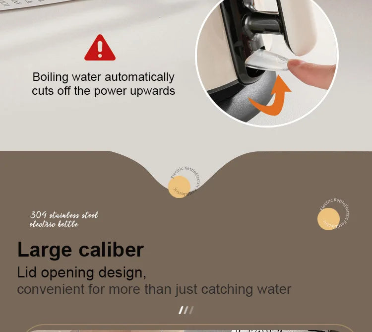 DMWD 1.2L Mini Electric kettle Portable water Heater Teapot Coffee warmer Anti-scald Stainless Steel kettle Automatic power off