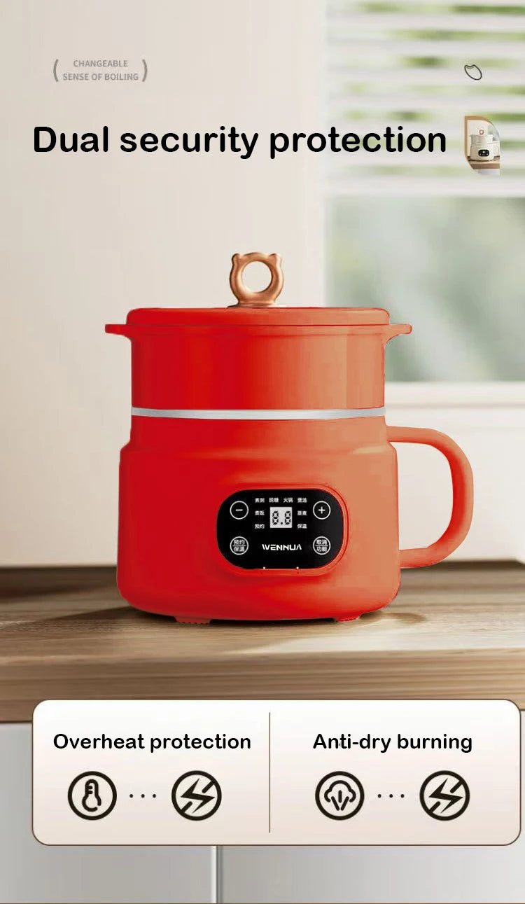 Mini Low-Sugar Rice cooker Food steamer Hot pot Electric cooking pot Non-stick Skillet Multi cooker Low calorie diet cookeware
