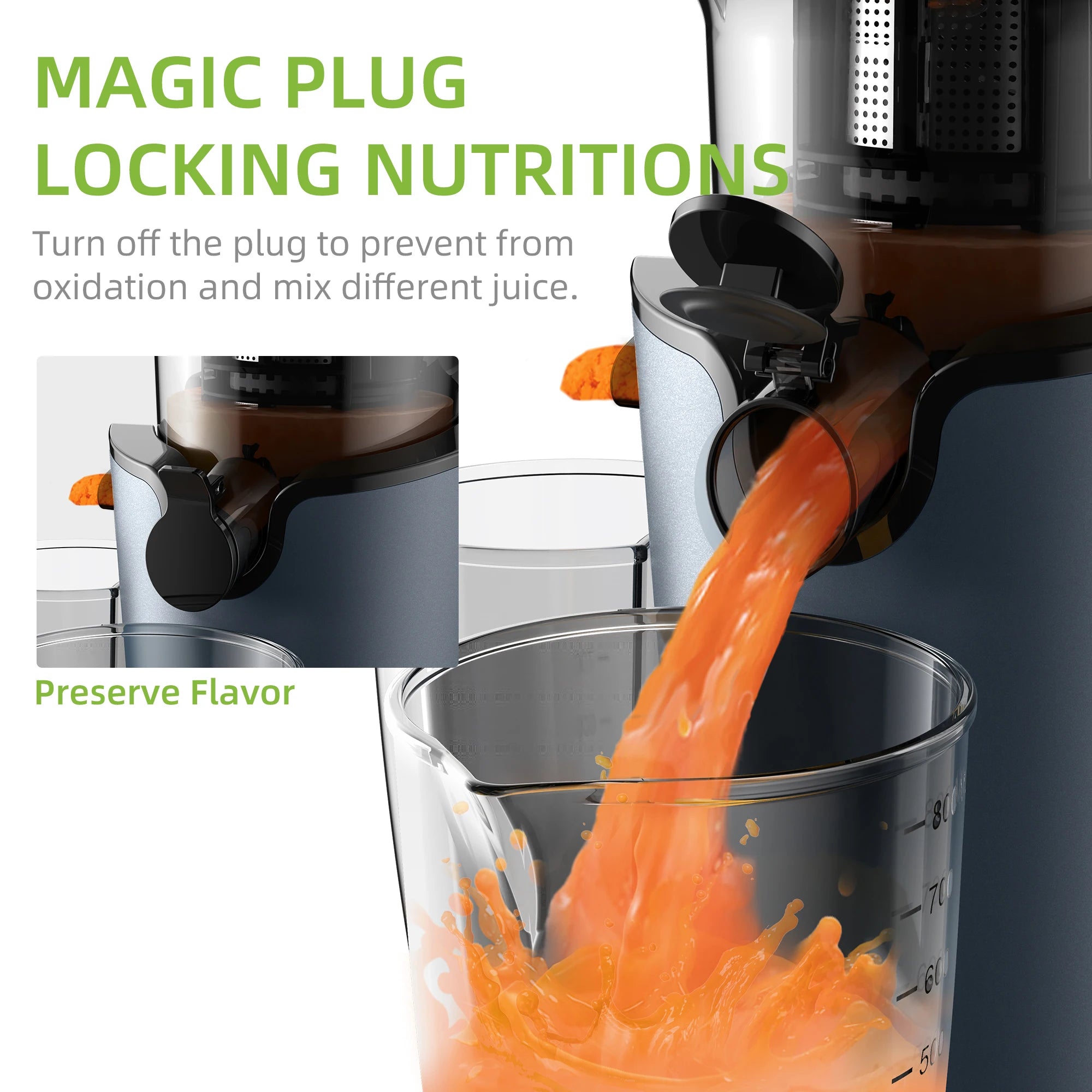 BioloMix Cold Press Juicer with 78mm Feed Chute
