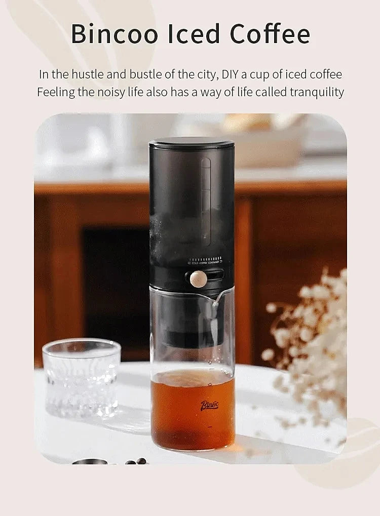Protable Glass Drip Filter Ice Drop Coffee Maker