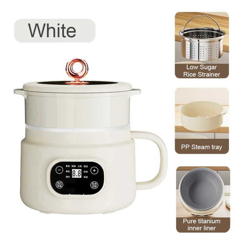 Mini Low-Sugar Rice cooker Food steamer Hot pot Electric cooking pot Non-stick Skillet Multi cooker Low calorie diet cookeware