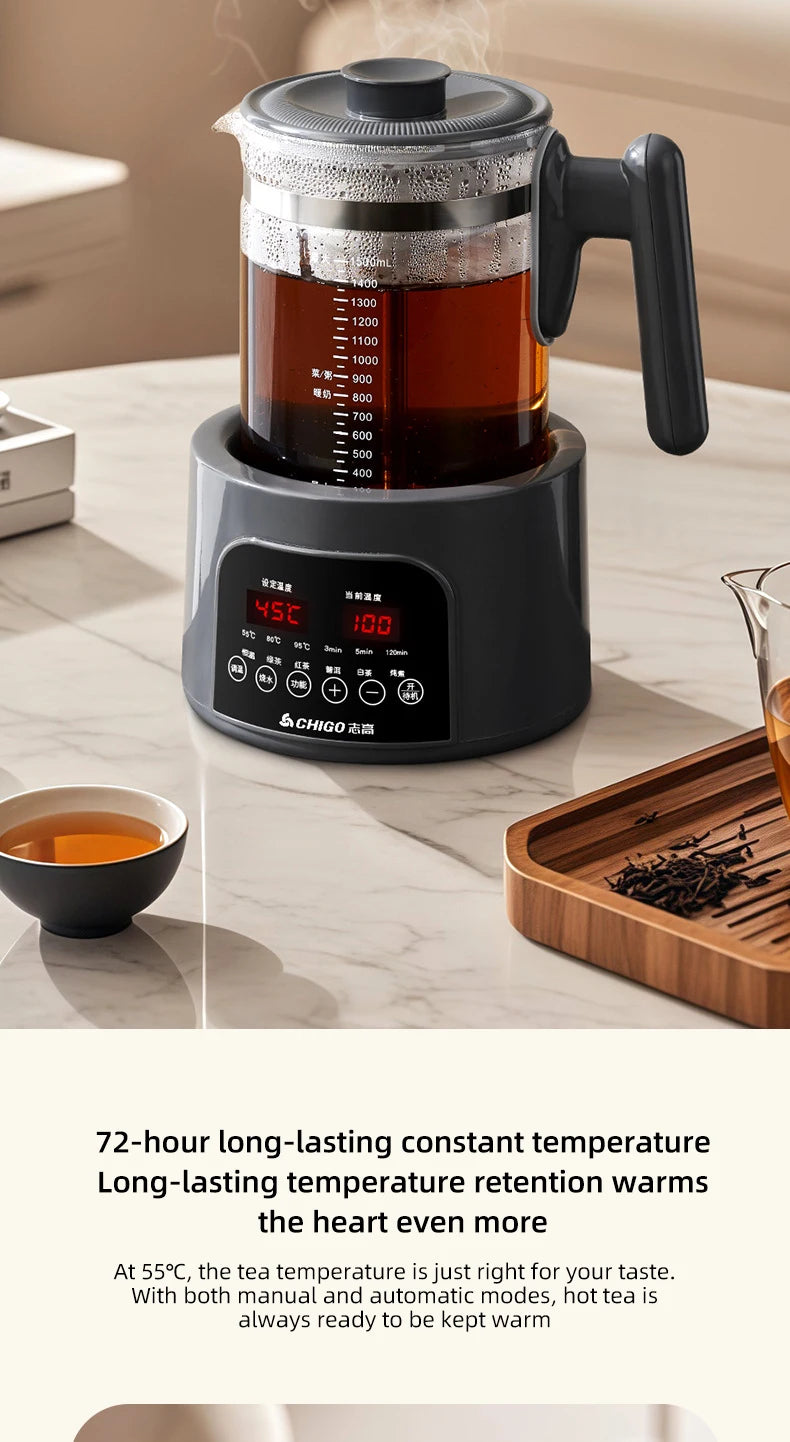 1500ml Steam Spray Tea Kettle Baby Constant Temperature Milk Regulator Multifunctional Electric Kettle 72h Thermostatic Kettle
