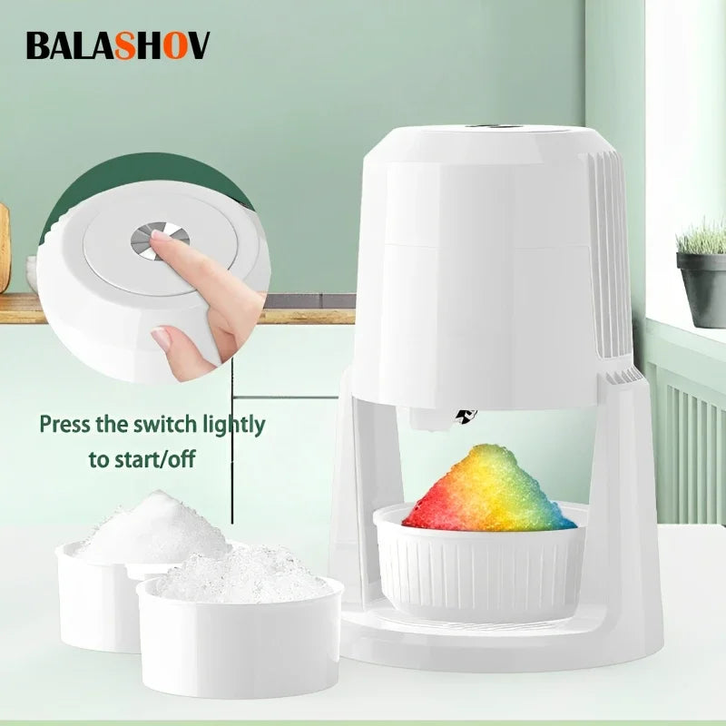 Automatic Ice shavers Small household electric Shaved Ice Machine two speed Adjustable ice shaving machine 220V 110V Ice Crusher