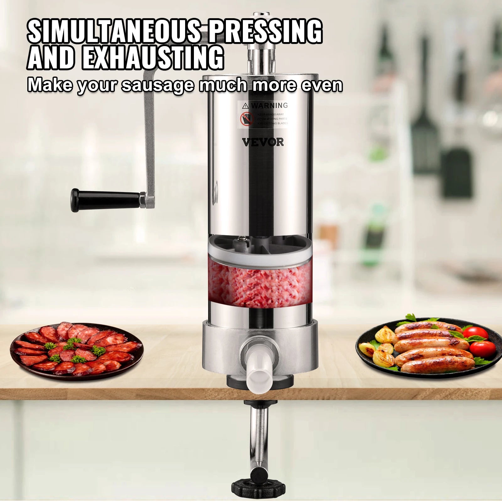 Capacity Vertical Sausage Stuffer Food Filling Processors