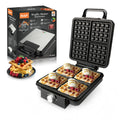 1500W Electric Waffle Maker 4 Pan Double Heating Non-Stick Egg Cake Oven Pancake Egg Waffle Cake Machine for Kid's Snacks