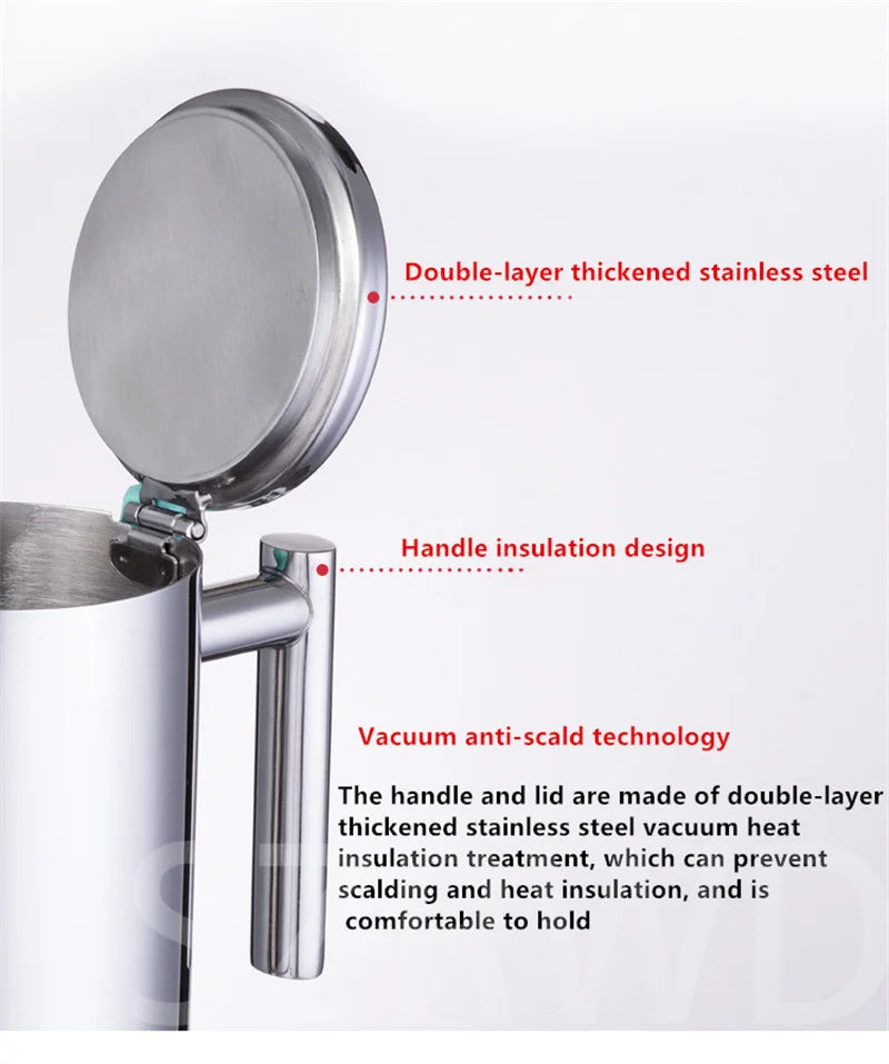 Italian Moka Coffee Pot Thickened Stainless Steel Mocha Kettle Cuban Espresso Maker Cup For Gas Stove Or Induction Cooker