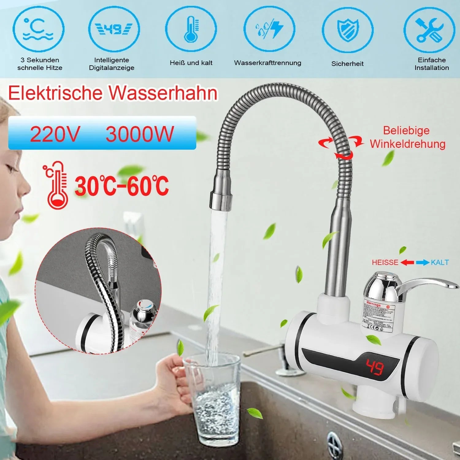 Electric Kitchen Water Heater