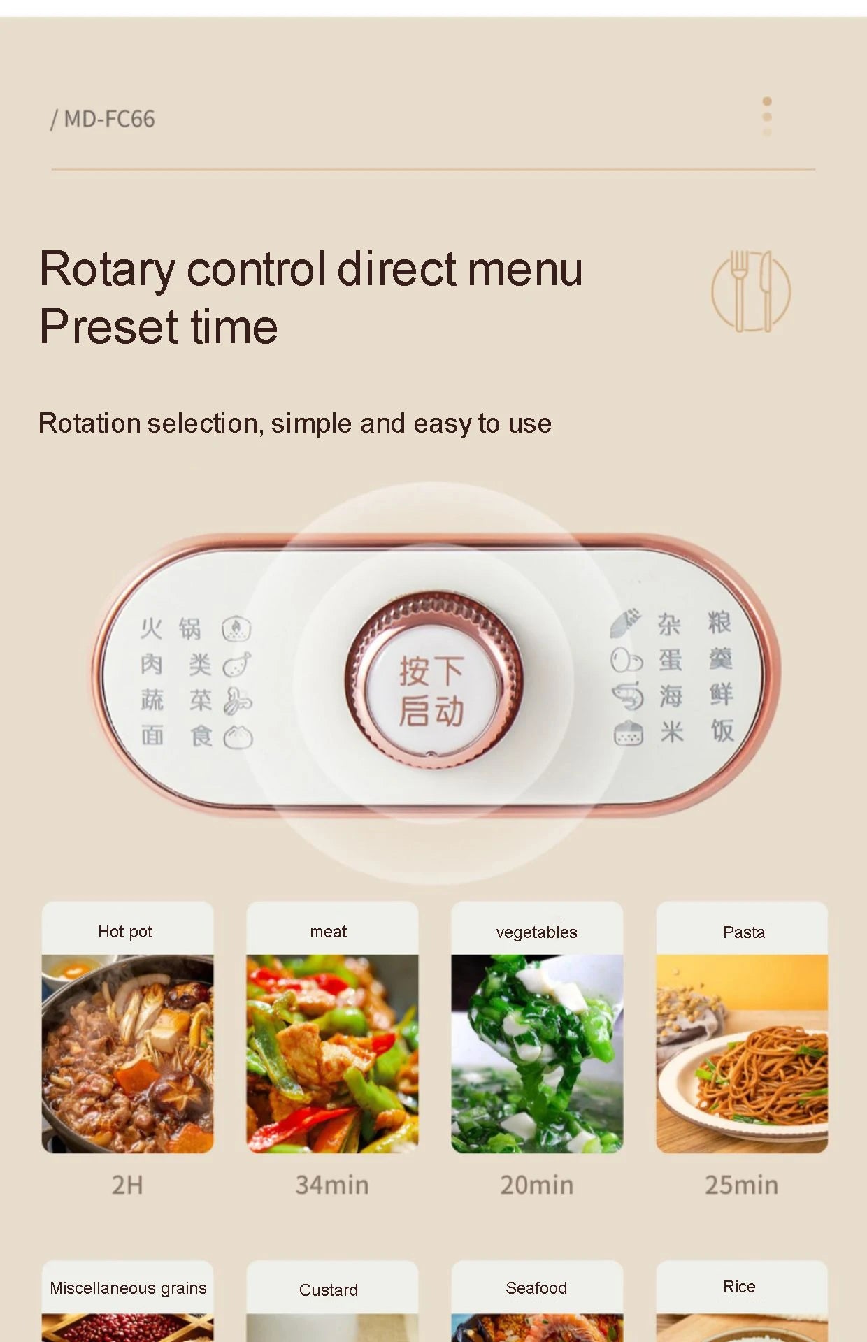 Electric Food Steamer Large Capacity