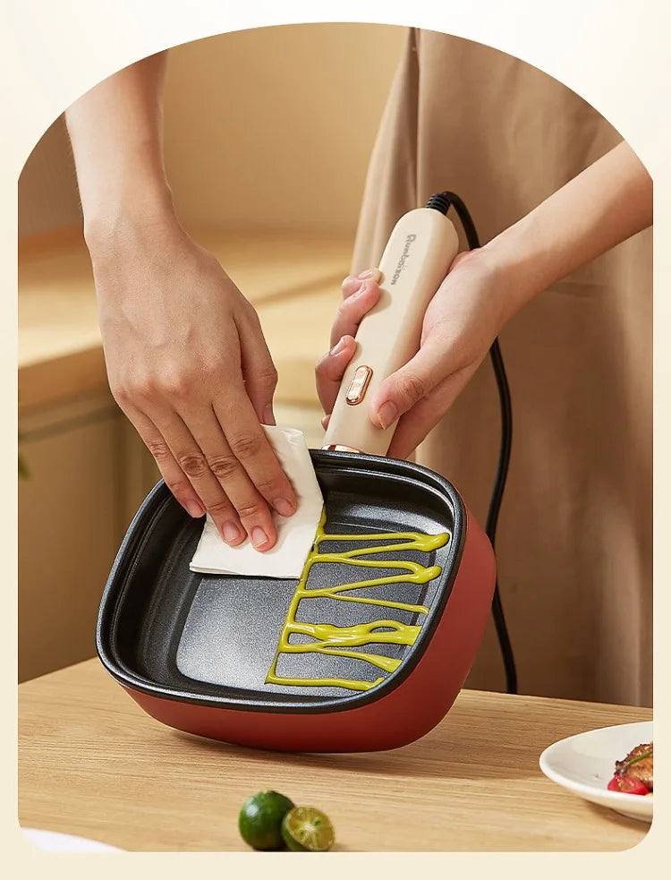 220V Non-stick Electric Steak Egg Frying Pan Home Appliance Multi Cooker for Breakfast