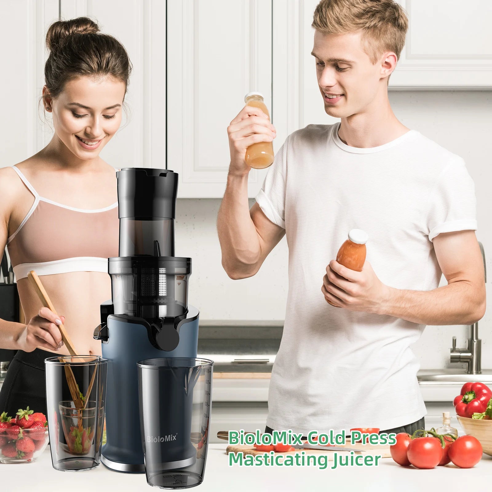 BioloMix Cold Press Juicer with 78mm Feed Chute
