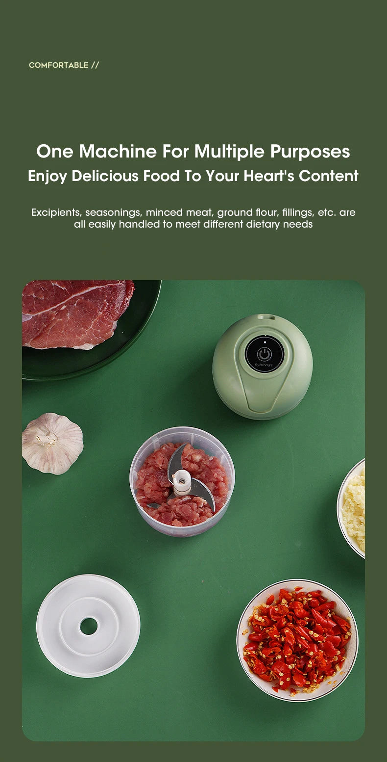 Electric Garlic Masher Crusher Portable