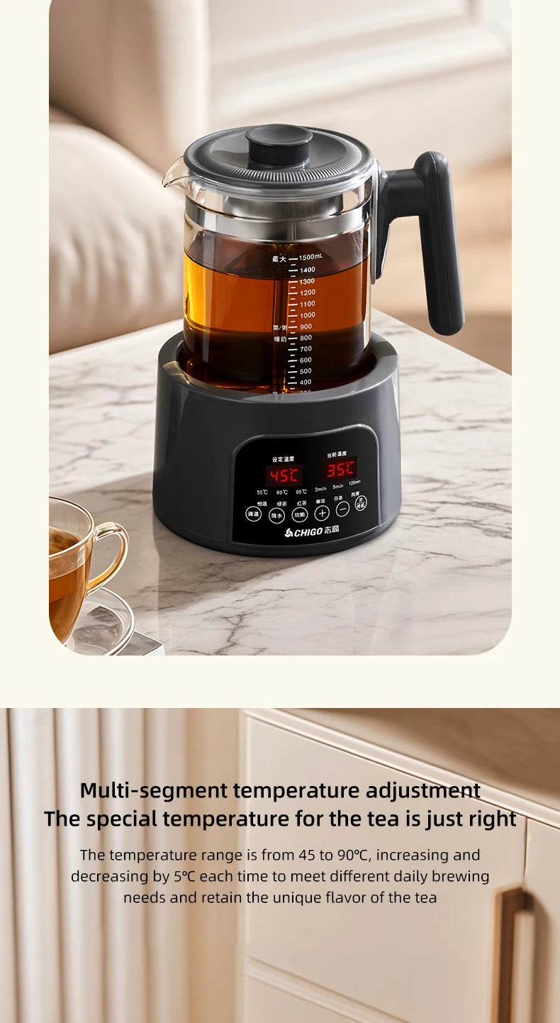 1500ml Steam Spray Tea Kettle Baby Constant Temperature Milk Regulator Multifunctional Electric Kettle 72h Thermostatic Kettle