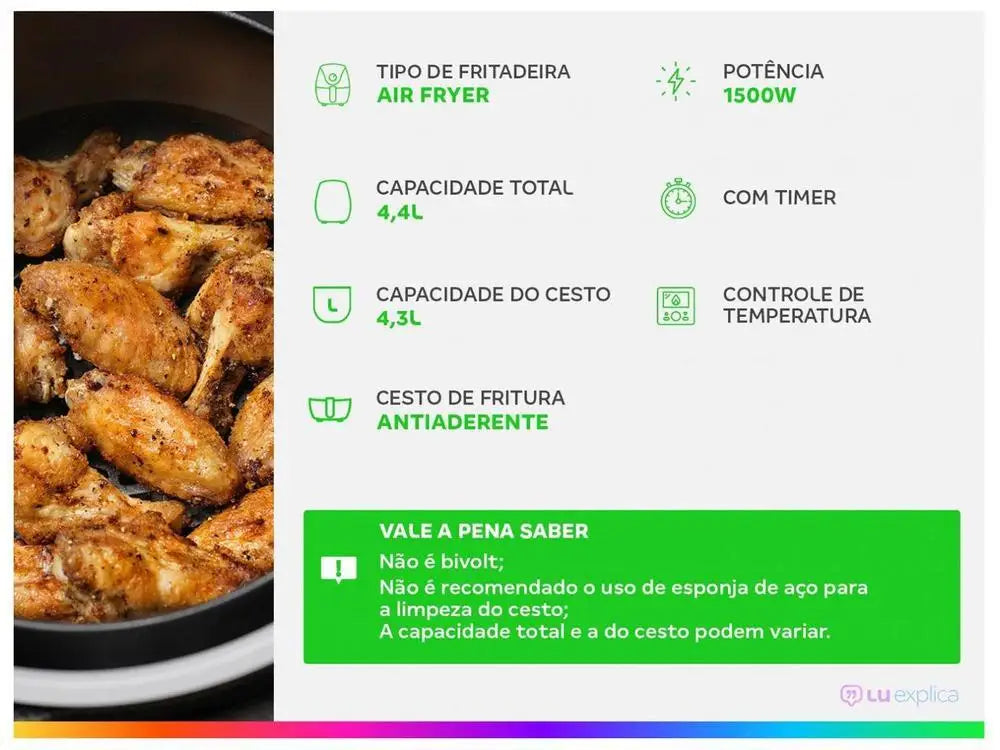 Electric Fryer without oil/Air Fryer Philco
