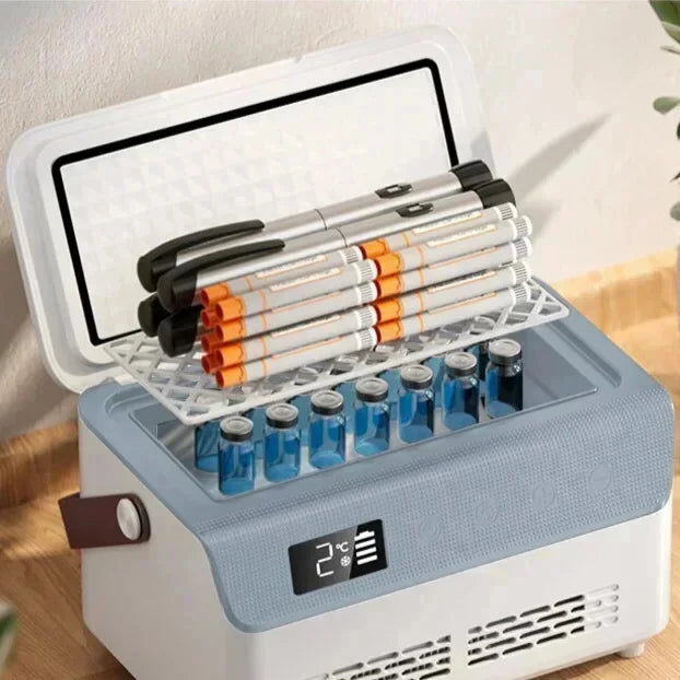 Household Portable Insulin Drug Refrigeration Box Insulin Cooler Mini Intelligence Rapid Cooling USB Charging With Battery