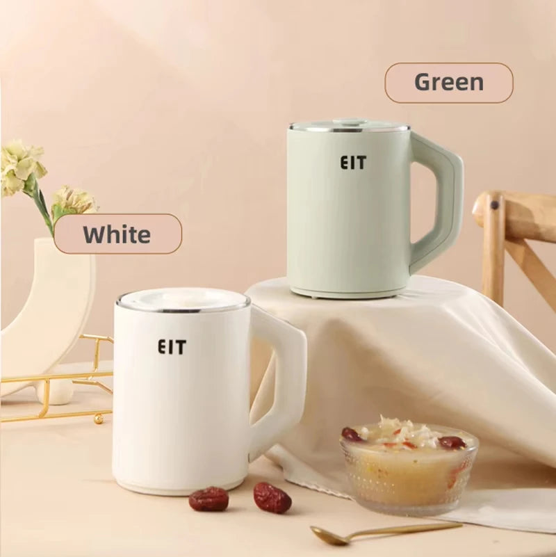 600ml Electric Kettle Health Preserving Pot Boiled Water Tea Pot Multicooker Electric Heating Cup Desktop Stew Cup 220V