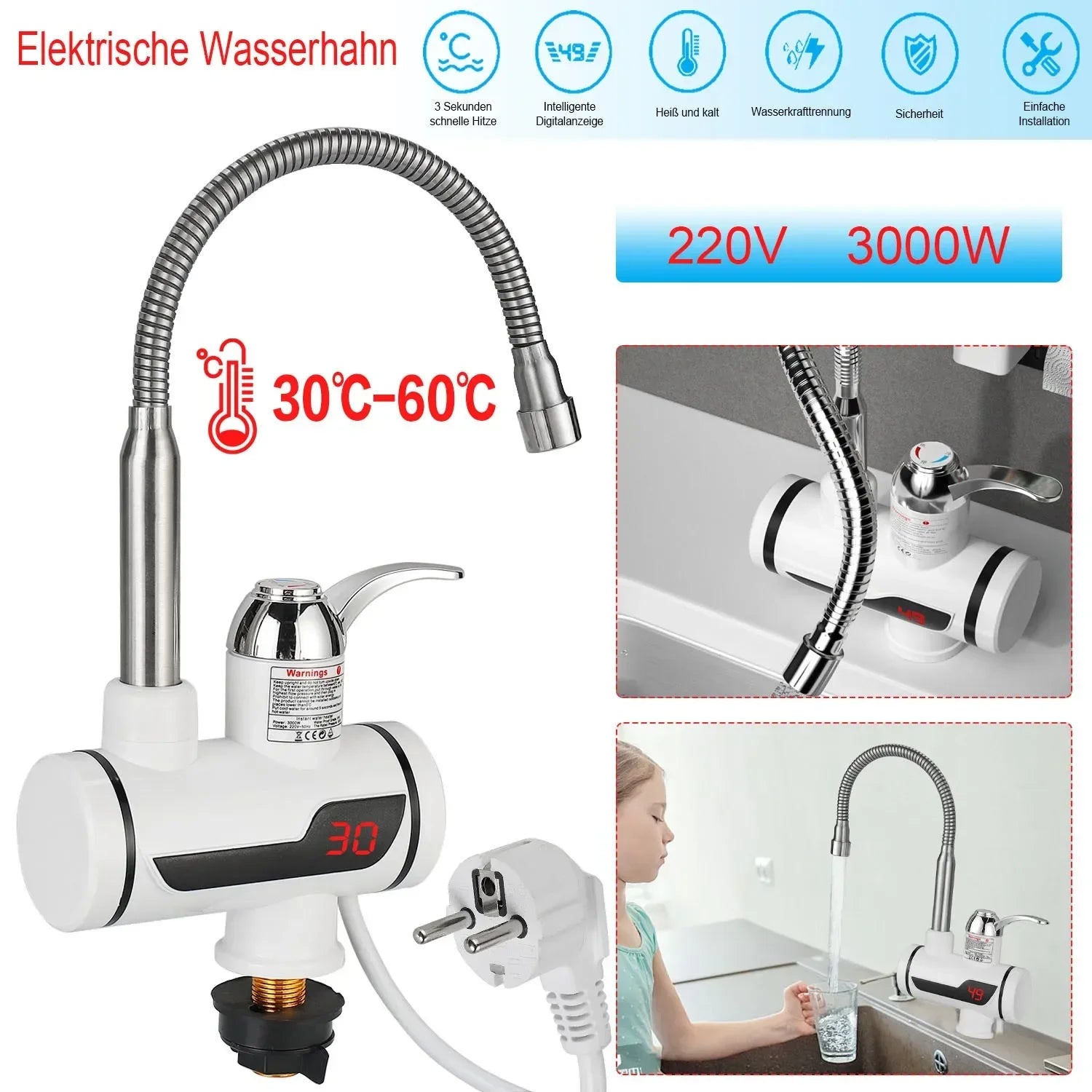 Electric Kitchen Water Heater