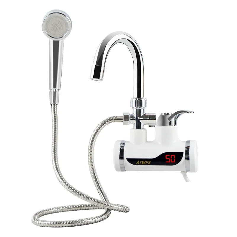 Electric Instant Shower Water Heater Instant Hot Water Faucet Kitchen Electric Tap Water Heating Instantaneous Heater