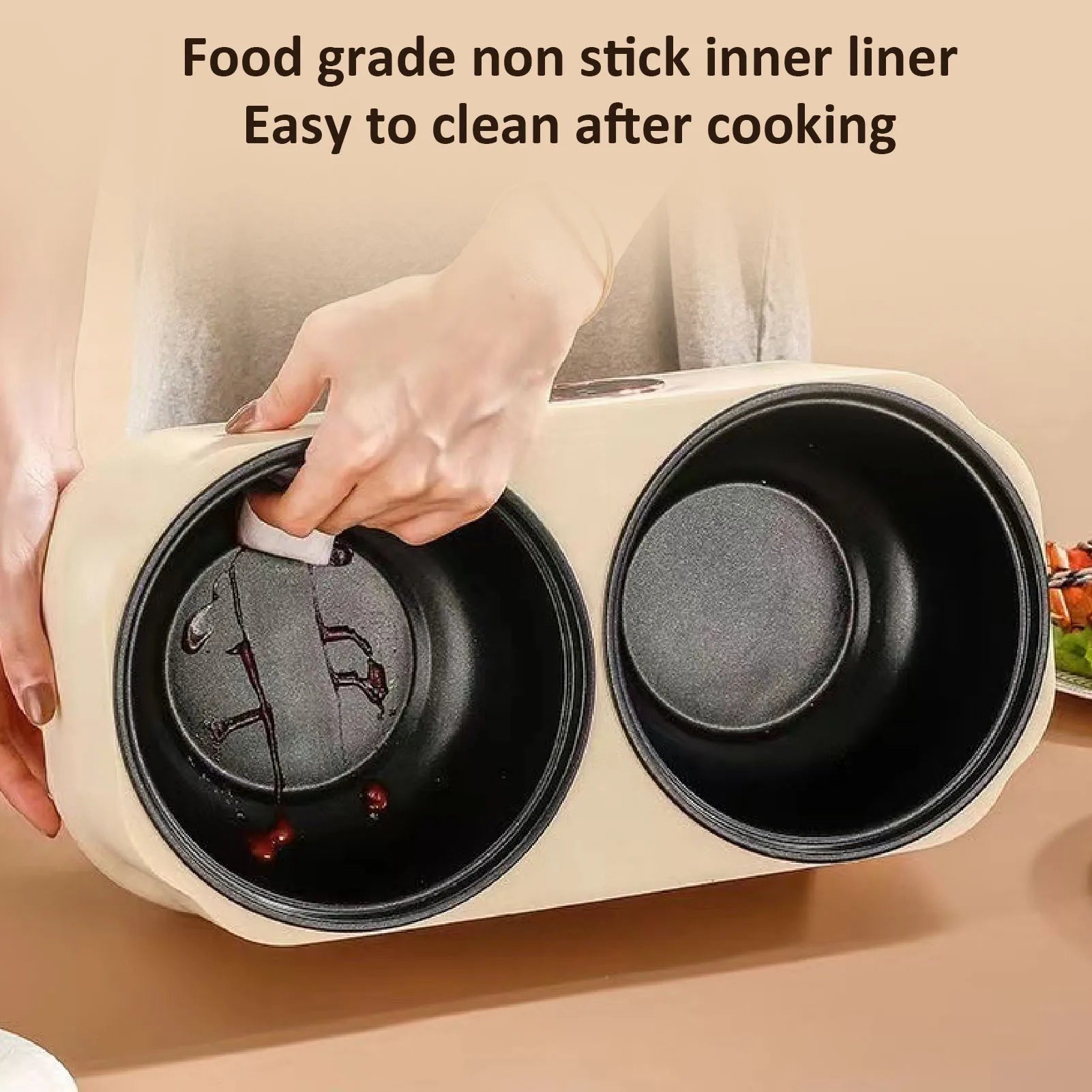 Cooker Double Liner Multifunctional Automatic