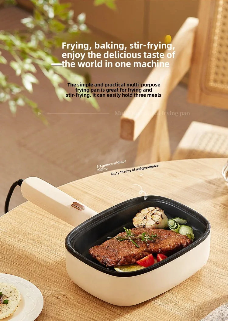 220V Non-stick Electric Steak Egg Frying Pan Home Appliance Multi Cooker for Breakfast