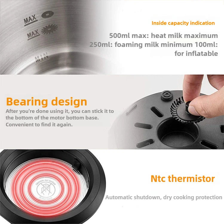 Automatic Stainless Steel Milk Frother Electric