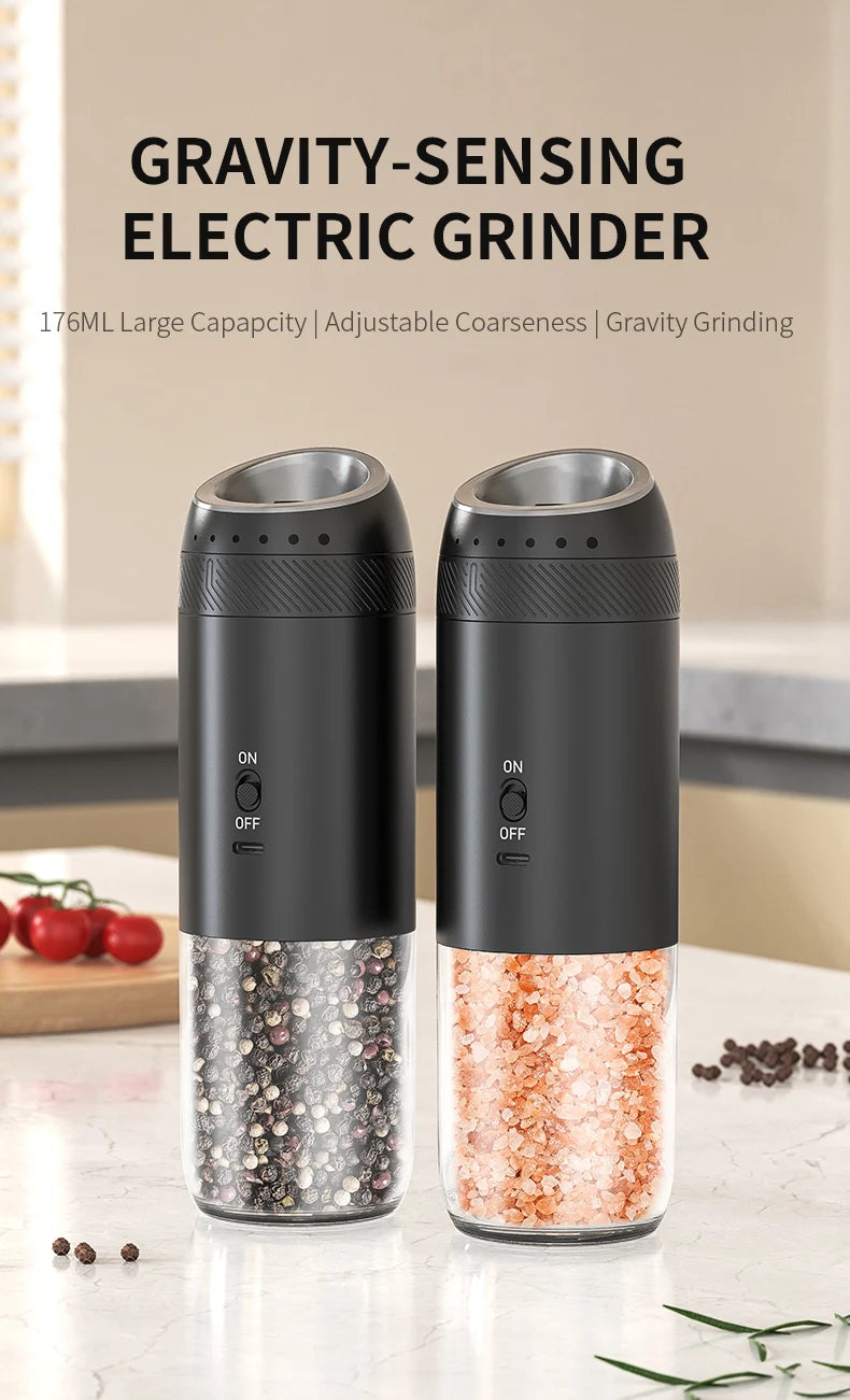 Electric Salt And Pepper Grinder with LED Light