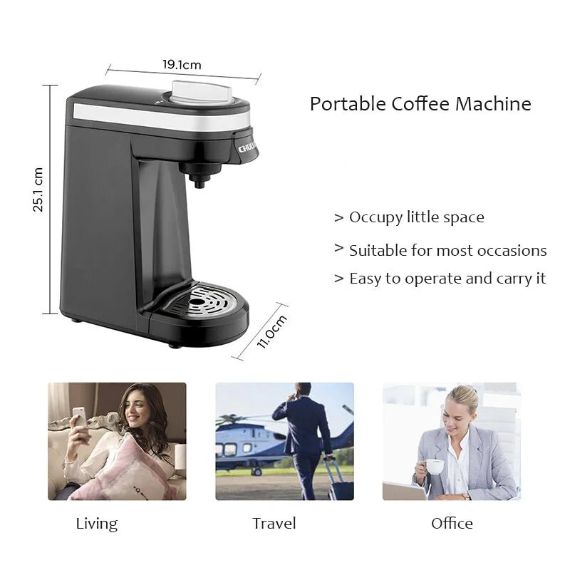 110V/220V K-Cup Capsule Coffee Maker American Style Small Capsule Coffee Machine Home Coffee Powder Brewing Machine