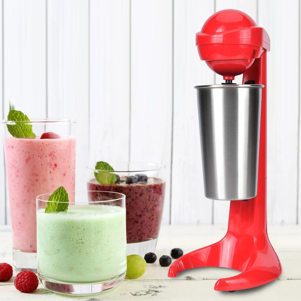 Double Head Electric Milkshake Machine Maker Coffee Drink Mixer Milk Frother for Home Bar Electric Milkshake Machine EU Plug