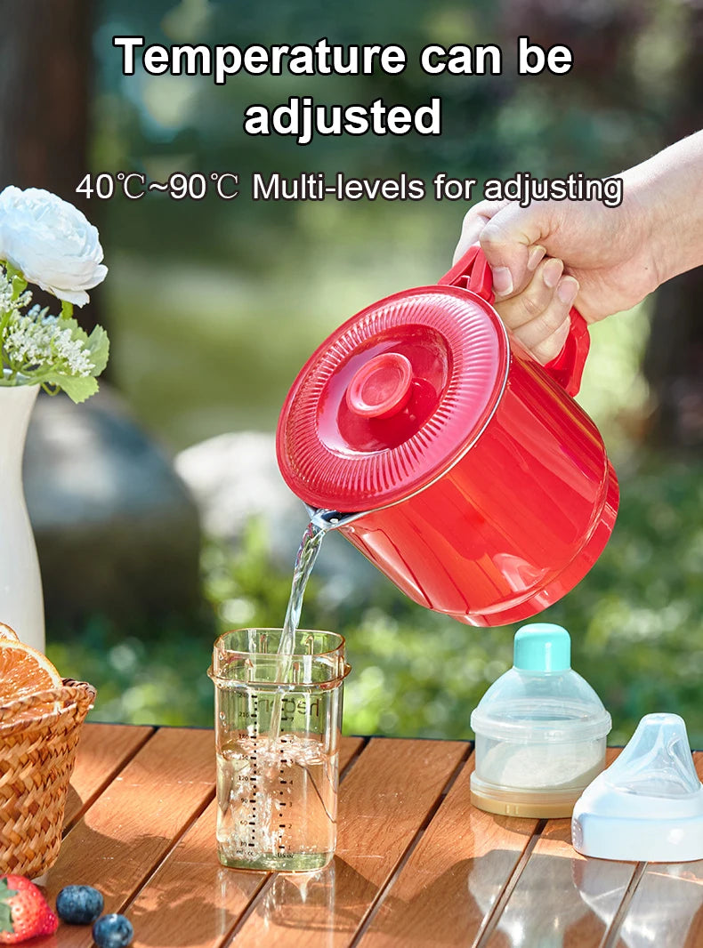 Folding Portable Electric Kettle Insulated Hot Water Boiler Stainless Steel Travel Noodles Cooking Pot Stew Skillet 800ML Hotpot