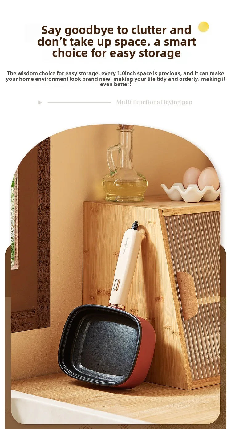220V Non-stick Electric Steak Egg Frying Pan Home Appliance Multi Cooker for Breakfast
