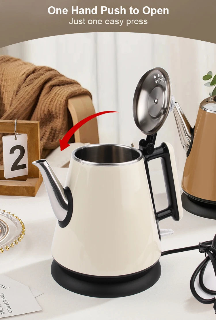 DMWD 1.2L Mini Electric kettle Portable water Heater Teapot Coffee warmer Anti-scald Stainless Steel kettle Automatic power off