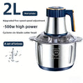 2L3L5LElectric Meat Grinder 304 Stainless Steel Multifunctional Vegetable Slicer Chopper Mincer Baby Food Processor 220V EU Plug