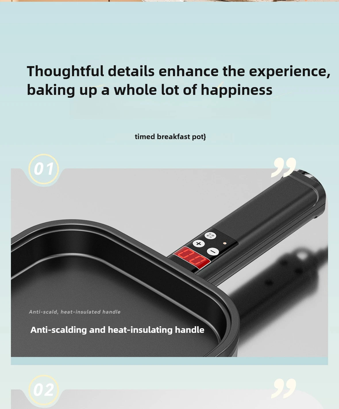 Electric Pancake Maker Nonstick Breakfast
