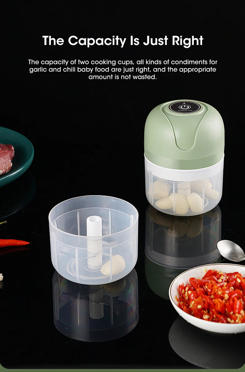 Electric Garlic Masher Crusher Portable