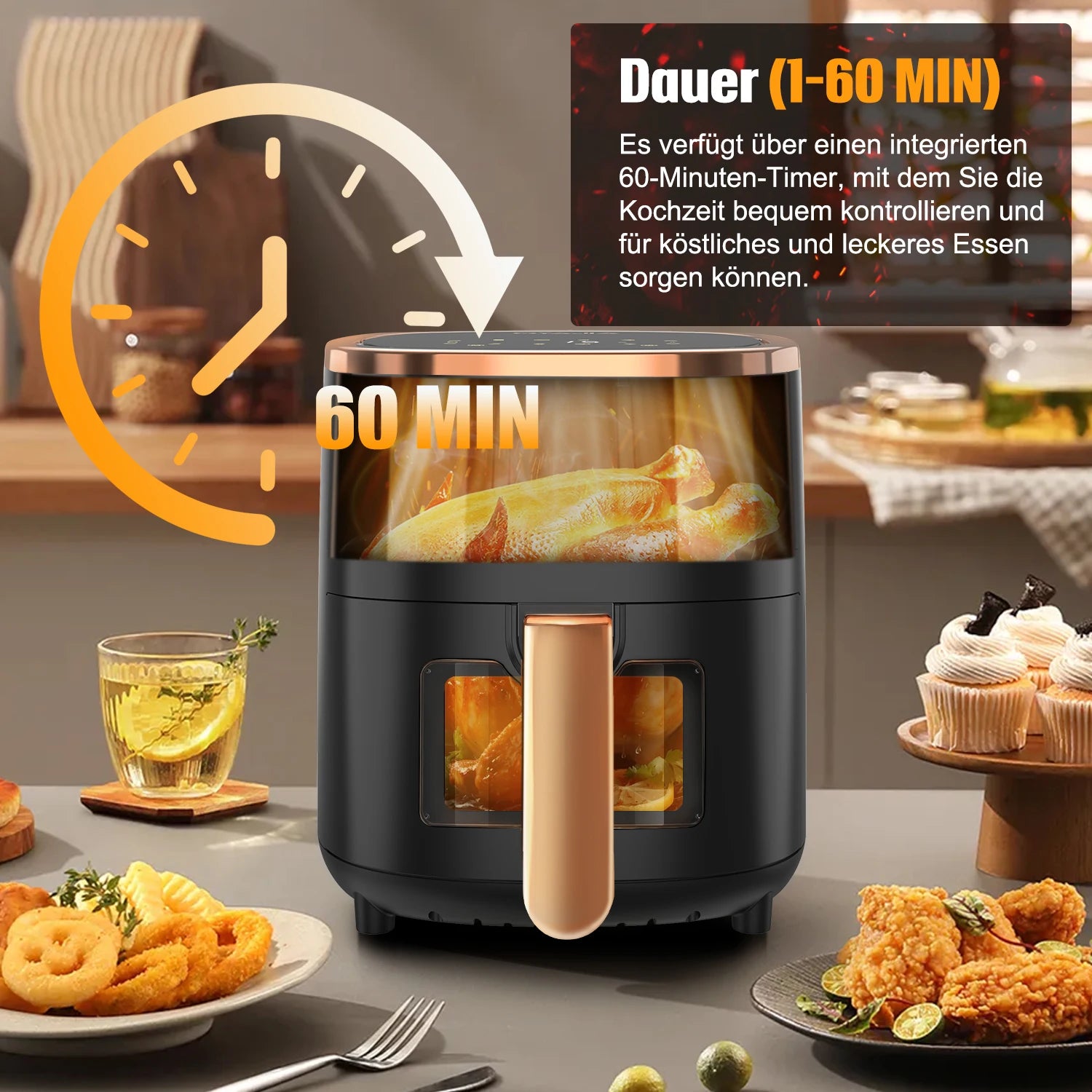 Multi-Functional Air Fryer with Viewing Window