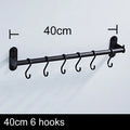 Kitchen Organizer Hooks Wall Hangers Rack Aluminum for Kitchen Utensils Knife Holder Cutting Board Spoon Lid Storage Accessories